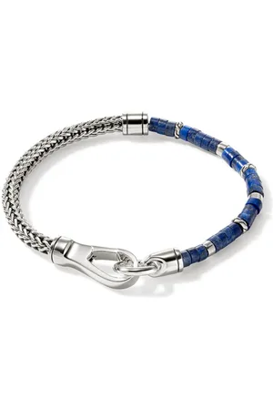 John Hardy Sterling silver lapis lazuli heishi bracelet