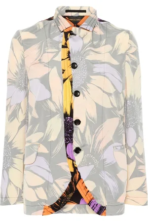 Comme des Garçons Floral crepe blazer