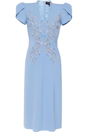 Jenny Packham Firefly crystal-embellished midi dress