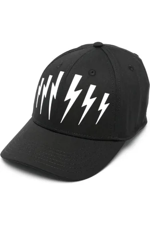 Neil Barrett Thunderbolt-print cap
