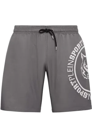 Philipp Plein Carbon Tiger swim shorts