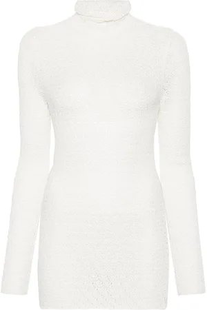 Totême High-neck crochet-knit jumper