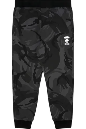 A Bathing Ape Camouflage-print tapered track pants