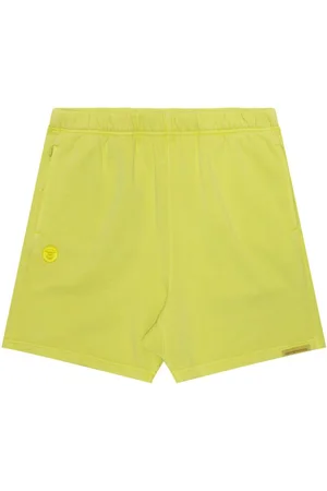 A Bathing Ape Logo-embroidered cotton shorts
