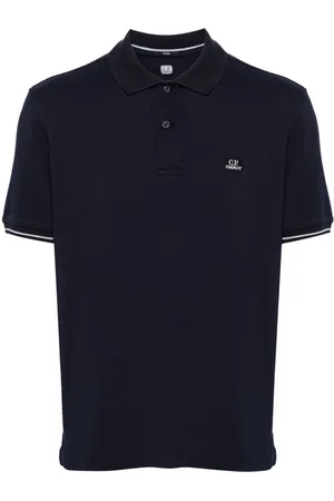 C.P. Company Logo-patch piqué polo shirt