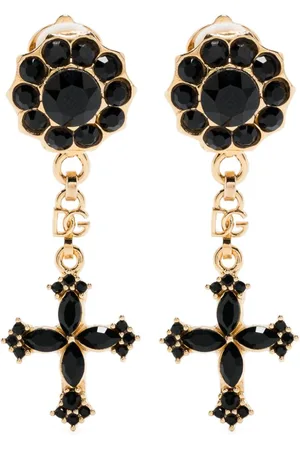 Dolce & Gabbana Cross-charm drop earrings