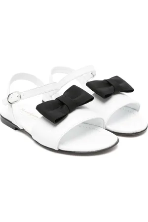 MONTELPARE TRADITION Bow-detail leather sandals