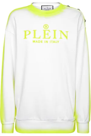Philipp Plein Logo-embroidered cotton sweatshirt