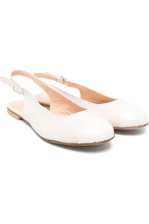 MONTELPARE TRADITION Panelled leather ballerina shoes