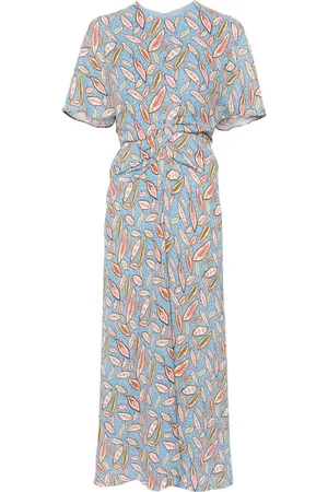 SALONI Isa ruffled midi dress