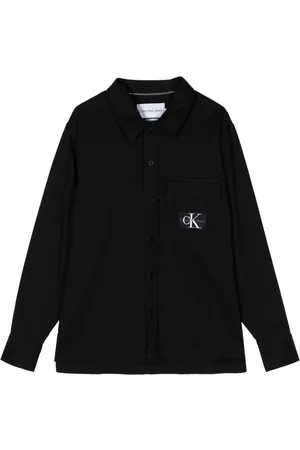 Calvin Klein Utility logo-print buttoned shirt