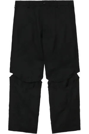 Comme des Garçons Cut-out cropped wool trousers