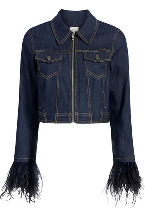 Cinq A Sept Luca cropped denim jacket