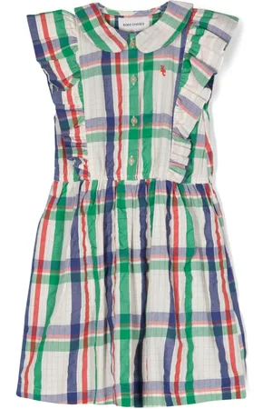 Bobo Choses Madras Check ruffle dress