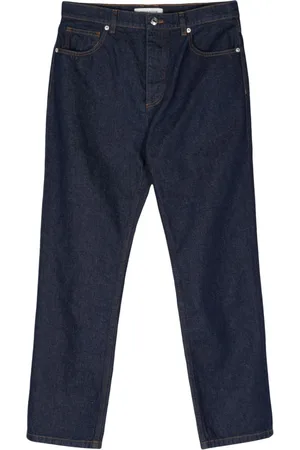 Maison Kitsuné Mid-rise straight-leg trousers