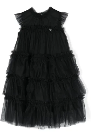 MONNALISA Ruffled tulle dress