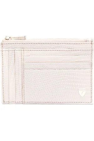 ASPINAL OF LONDON Logo-plaque leather cardholder
