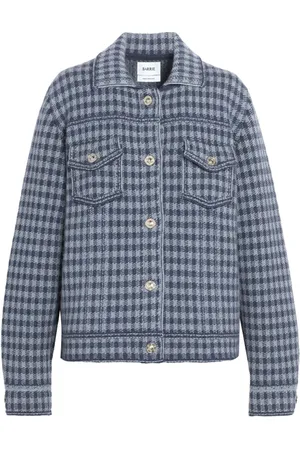 Barrie Gingham cashmere-blend jacket