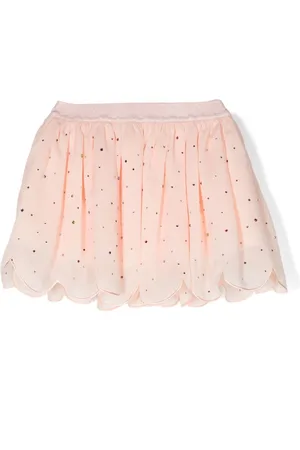 Stella McCartney Rhinestoned crepe skirt