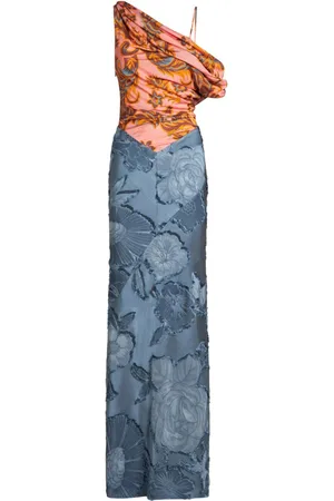Etro Contrasting-panel maxi dress
