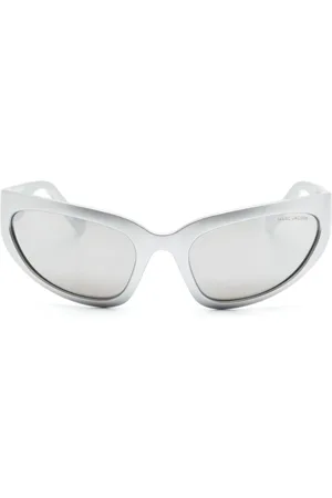 Marc Jacobs The Bold Logo biker-frame sunglasses