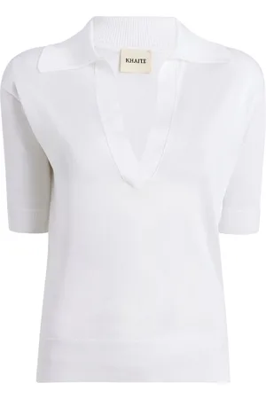 Khaite The Julita V-neck polo top