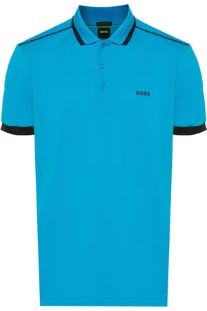HUGO BOSS Logo-print piqué polo shirt