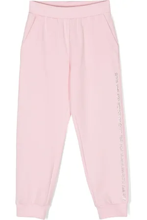 MONNALISA Rhinestone-embellished tracksuit bottoms