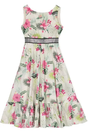 MONNALISA Floral-print cotton dress