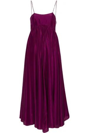 FORTE FORTE Empire-line silk maxi dress