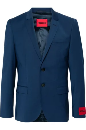 HUGO BOSS Single-breasted wool-blend blazer