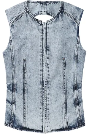 JUUN.J Acid-wash denim vest