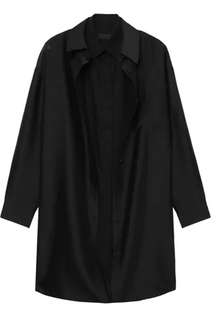 JUUN.J Layered longline cotton shirt