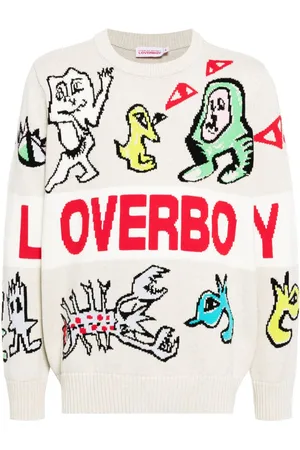 Charles Jeffrey Loverboy Intarsia-knit cotton jumper