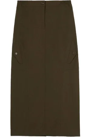 B+AB High-waisted cargo midi skirt