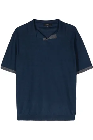 Sease Split-neck piqué polo shirt