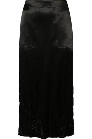 Sportmax Satin midi skirt