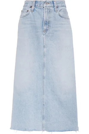 AGOLDE Della high-rise denim skirt