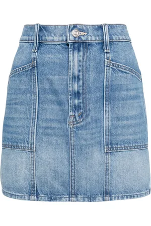 Mother Lineup high-rise mini skirt