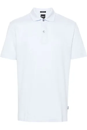 HUGO BOSS Mélange-effect polo shirt