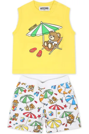 Moschino Graphic-print cotton shorts set