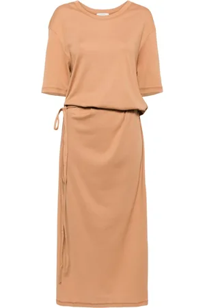 LEMAIRE Belted rib T-shirt dress