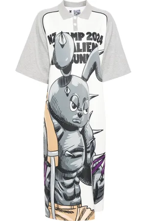 Natasha Zinko Camping Footballer cartoon-print dress