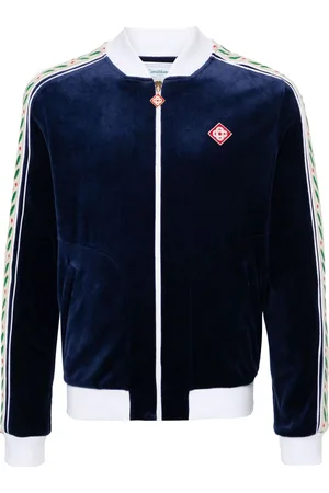 Casablanca Laurel velour track jacket