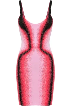 Y / PROJECT Gradient-effect knitted minidress