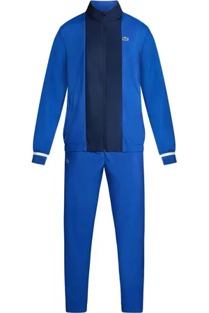 Lacoste X Daniil Medvedev striped-tipping tracksuit