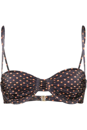 FAITHFULL THE BRAND Stefania polka-dot bikini top