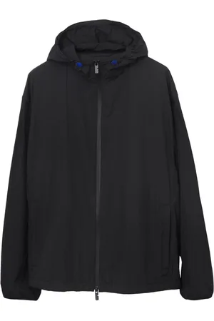 Burberry EKD-embroidered hooded lightweight jacket