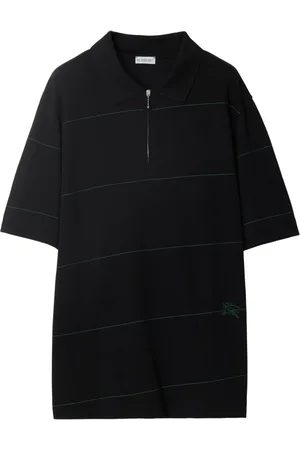 Burberry Logo-embroidered striped polo shirt