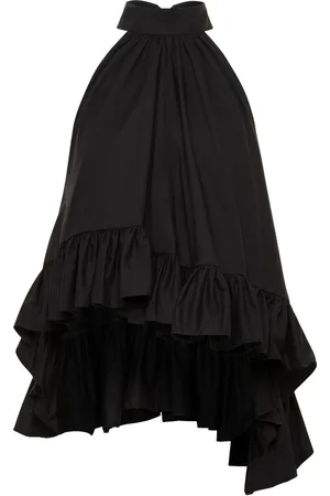 Azeeza Plath ruffled poplin top